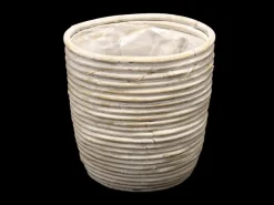 Potten En Vazen|ohgreen Pot round balloon stripe ww d20h19cm