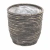 Potten En Vazen|ohgreen Pot round balloon stripe bw d15h14cm