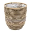Potten En Vazen|ohgreen Pot round balloon stripe d13h11cm