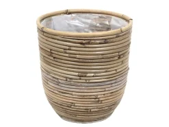 Potten En Vazen|ohgreen Pot round balloon stripe d18h16cm