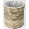 Potten En Vazen|ohgreen Pot round stripe grey d20h20cm