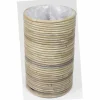 Potten En Vazen|ohgreen Pot round stripe grey d20h31cm