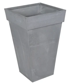 Metaal|ohgreen Pot zinc vierkant hoog old look 32x50