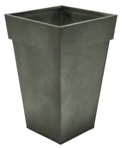 Metaal|ohgreen Pot zink vintage groen hoog w34h70