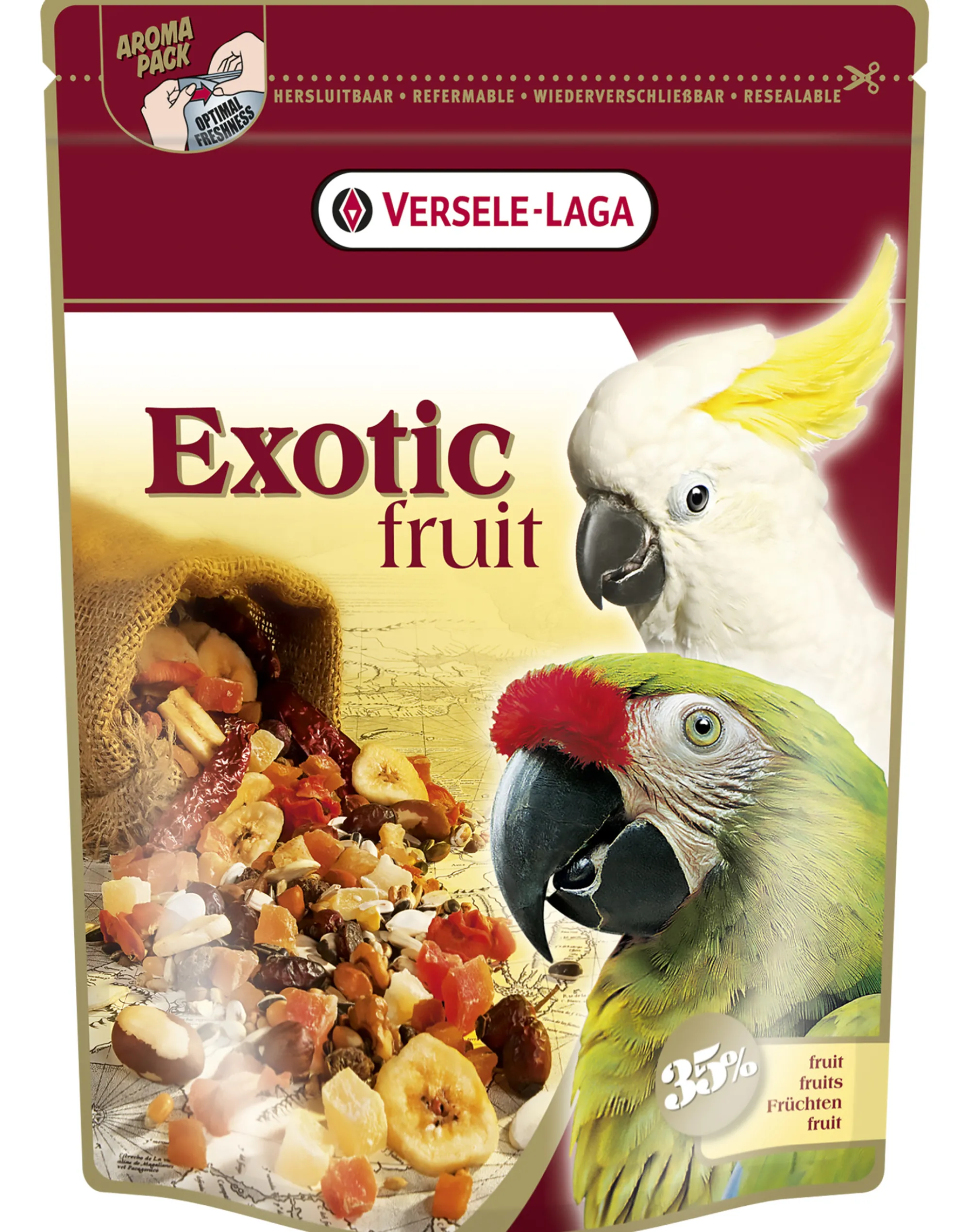 Vogels Voeding|ohgreen Prestige Premium Papegaaien Exotic Fruit Mix 600g