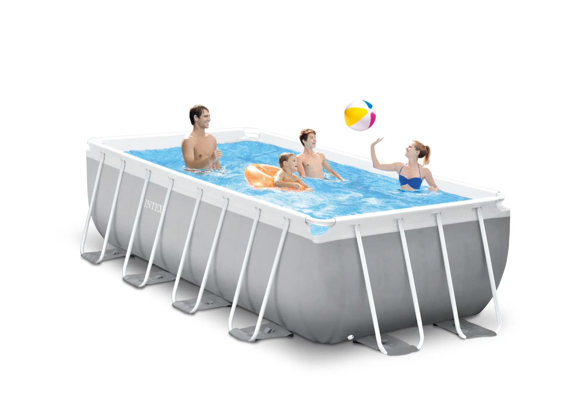 Zwemmen|ohgreen Prism rectangular frame pool set 400x200x122cm