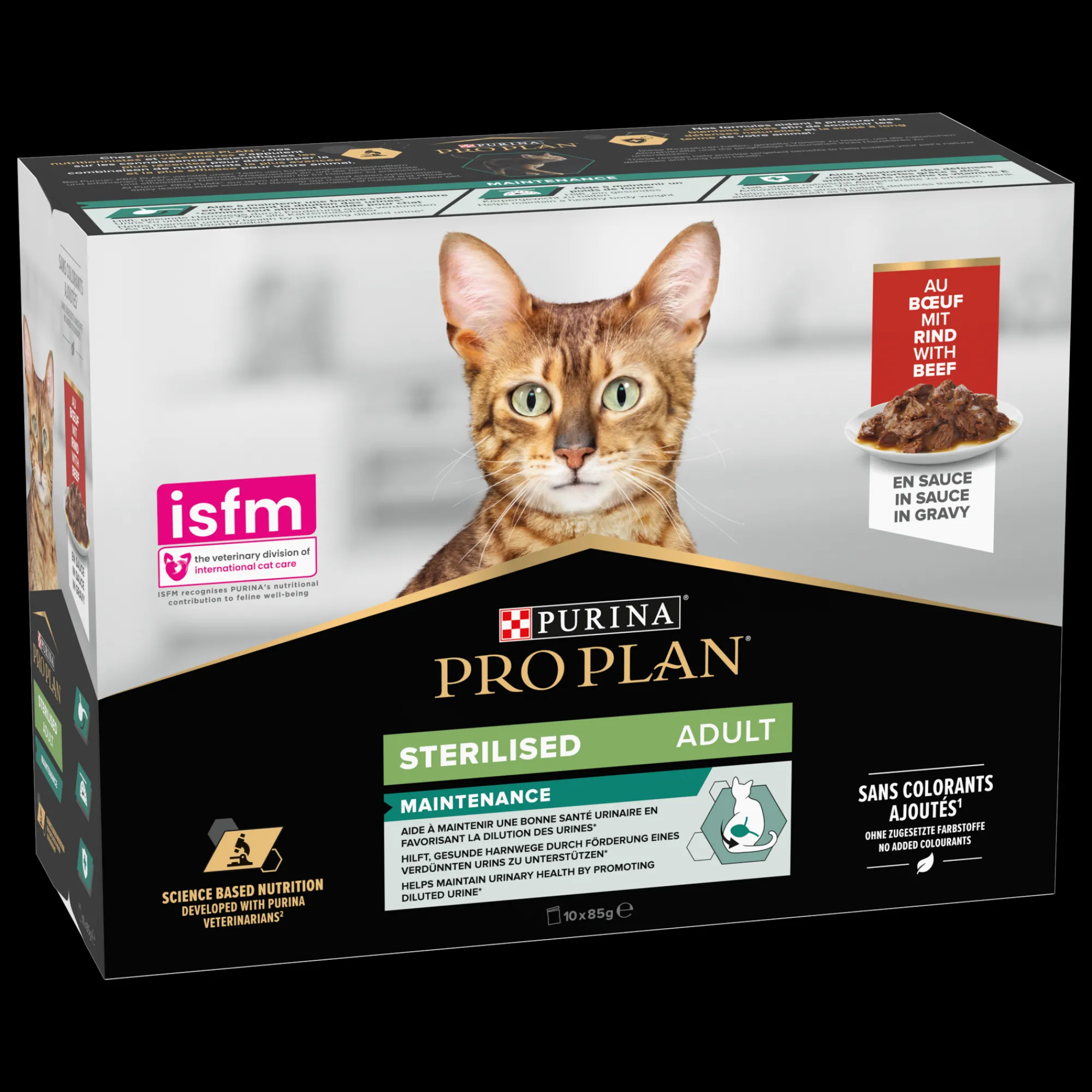 Werelddierendag|Kat Voeding|ohgreen PRO PLAN Natte Voeding Sterilised Rund (10x85g)