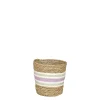 Potten En Vazen|ohgreen Rachel mand rond lila - h14xd14cm