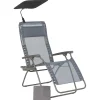 Tuinmeubelen|ohgreen Relaxfauteuil en accessoires set - Zen Edition - Silex grey