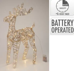Deco Verlichting Binnen|ohgreen Rendier 60cm met led