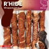 Hond Voeding|ohgreen R'hide duck wrapped stick 15mm 15cm 6st 180gr