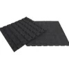 Decoratie|ohgreen Rubberen tegel zwart 100x100x2,5cm