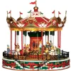 Lemax Kerstdorpen|ohgreen Santa carousel, with 4.5v adaptor