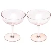 Servies|ohgreen Set van 2 champagne coupes amber