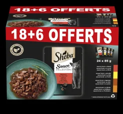 Kat Voeding|ohgreen Sheba pouch vleesselectie 18+6 gratis