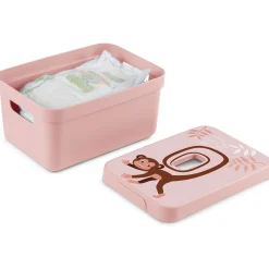 Sfeermakers|Ecocheques|ohgreen Sigma home deksel aap roze - opbergbox 5l