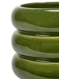 Potten En Vazen|ohgreen Sixties Sierpot m 12,5x12,5x11,5 groen