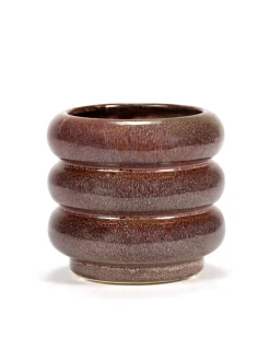 Potten En Vazen|ohgreen Sixties Sierpot s l11xb11x9,5 aubergin