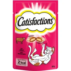 Kat Voeding|ohgreen Snacks voor katten |catisfaction rundvlees 60g