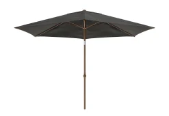 Parasol|ohgreen Staparasol miami d300 alu/teak-grijs