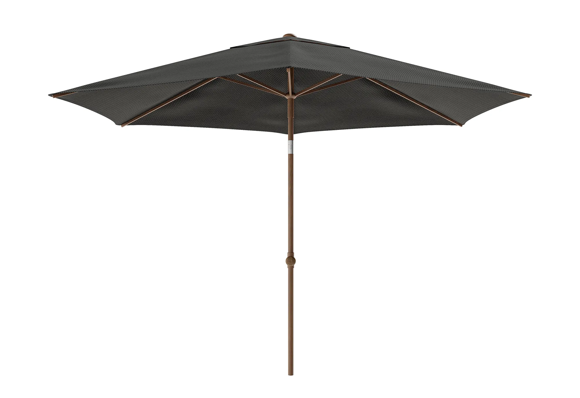 Parasol|ohgreen Staparasol miami d300 alu/teak-grijs