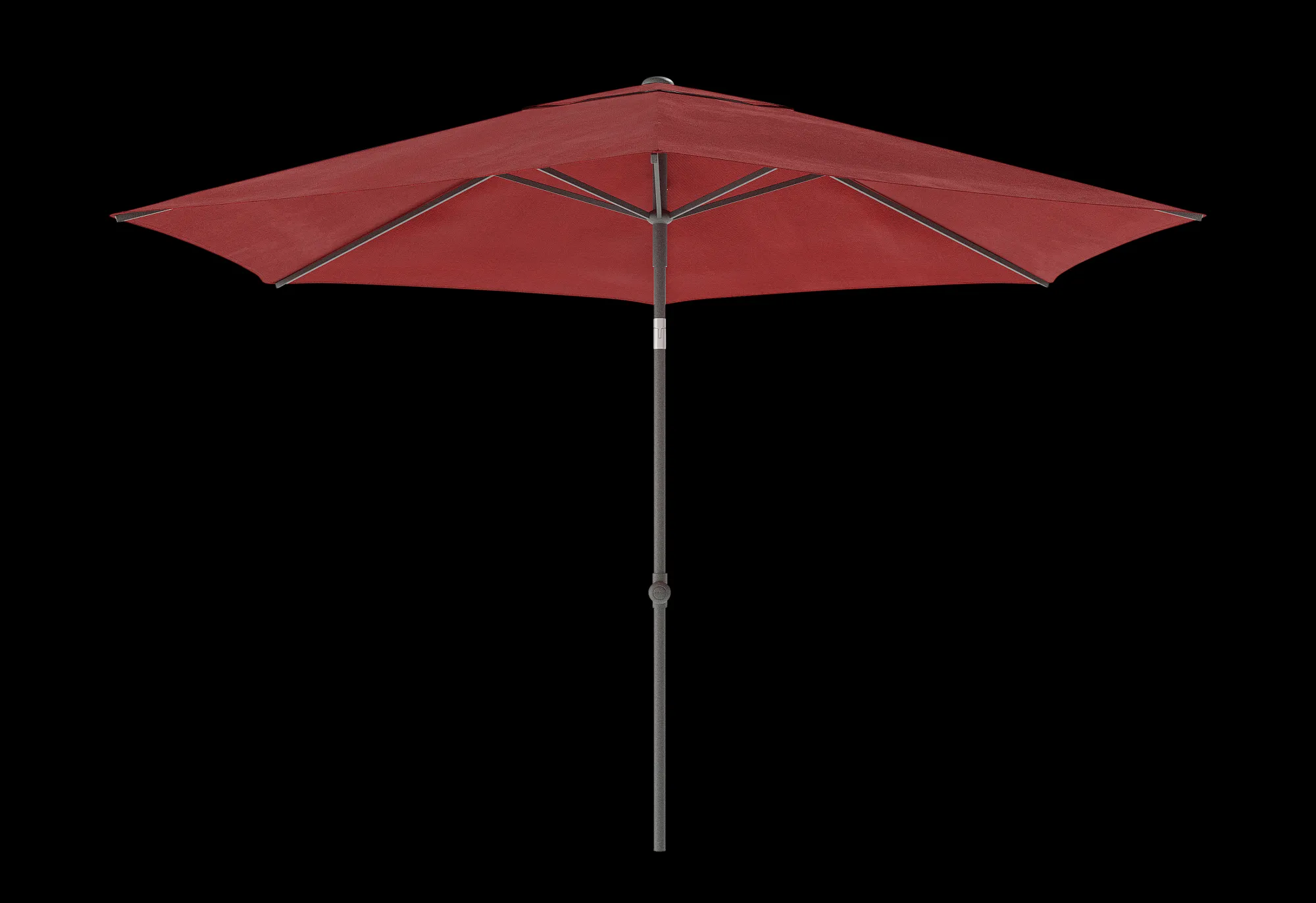 Parasol|ohgreen Staparasol miami d250 antraciet-rood