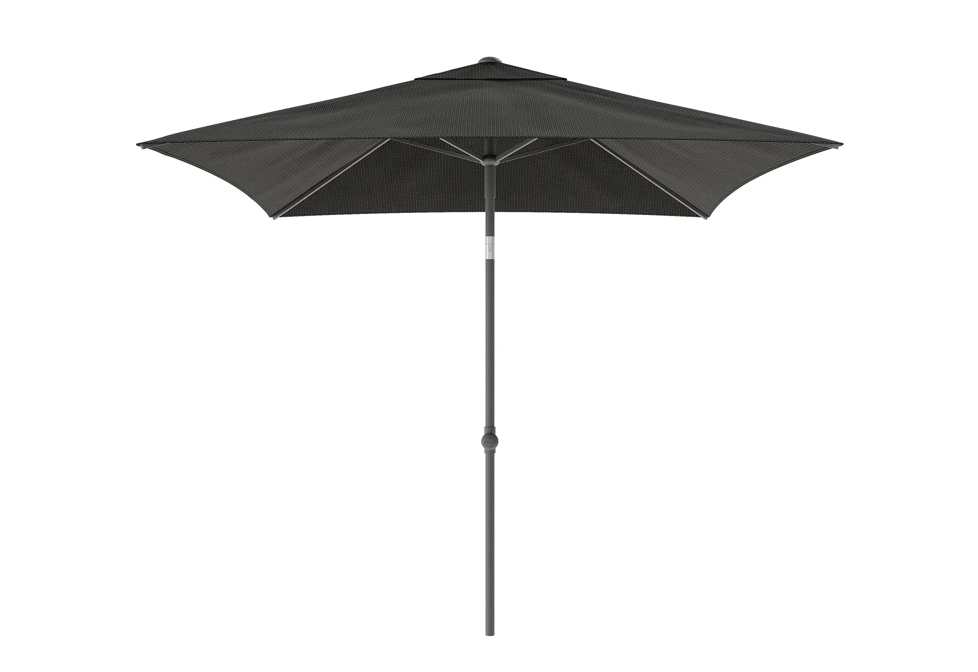 Parasol|ohgreen Staparasol miami 200x200 antraciet-grijs