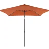 Parasol|ohgreen Staparasol miami 200x200 antraciet-oranje