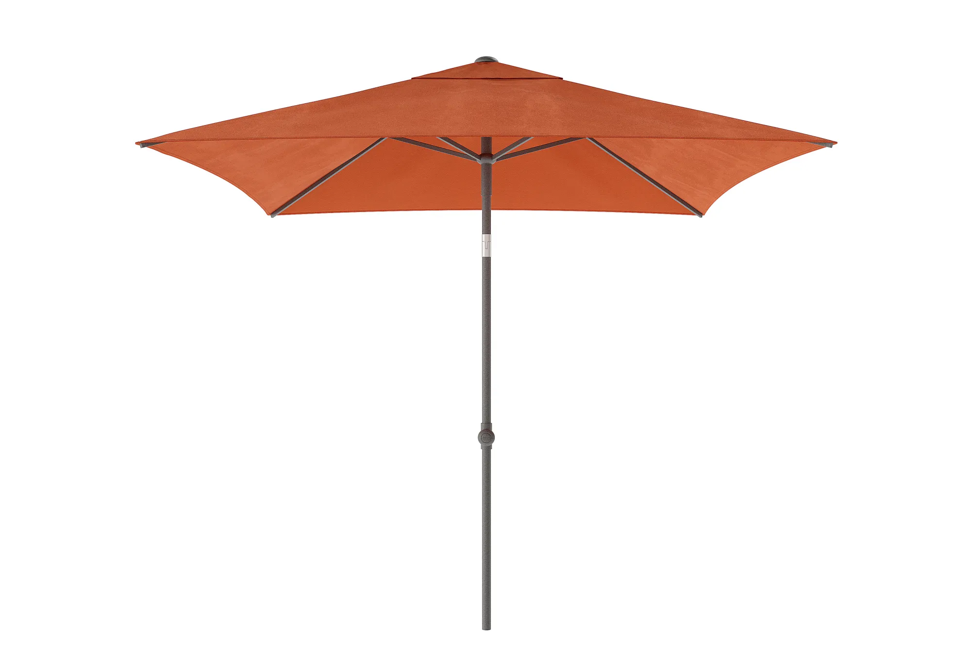 Parasol|ohgreen Staparasol miami 200x200 antraciet-oranje