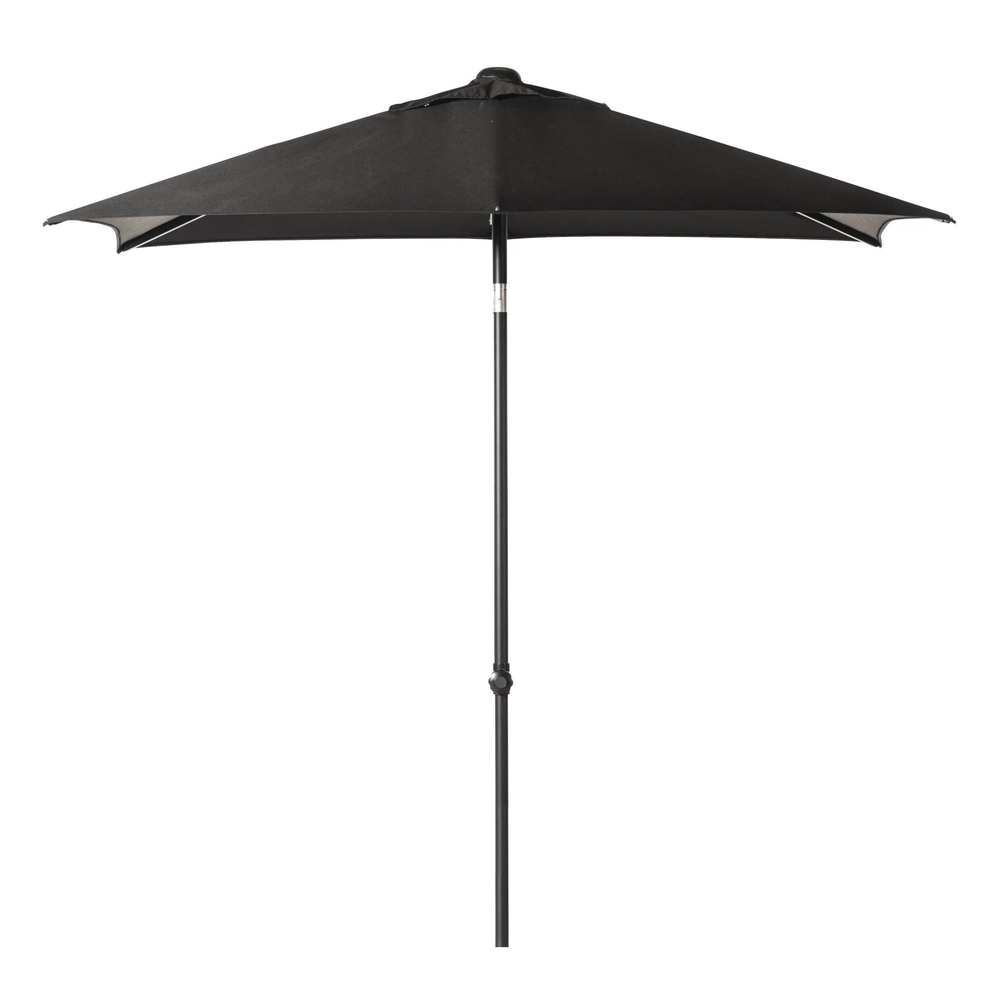 Parasol|ohgreen Staparasol miami 210x150 zwart-grijs