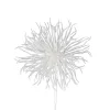 Kerstdecoratie|ohgreen Stekelbal op steel wit