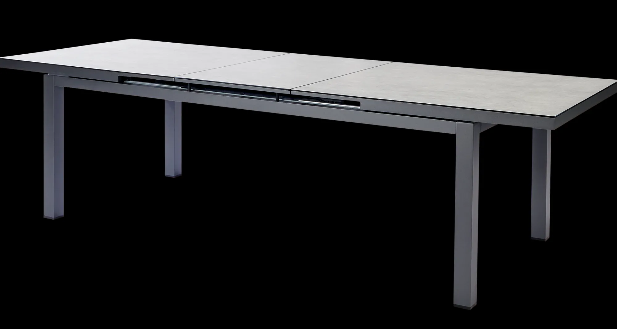 Tuinmeubelen|ohgreen Tafel Albin 220-280x100cm antraciet/keramiek