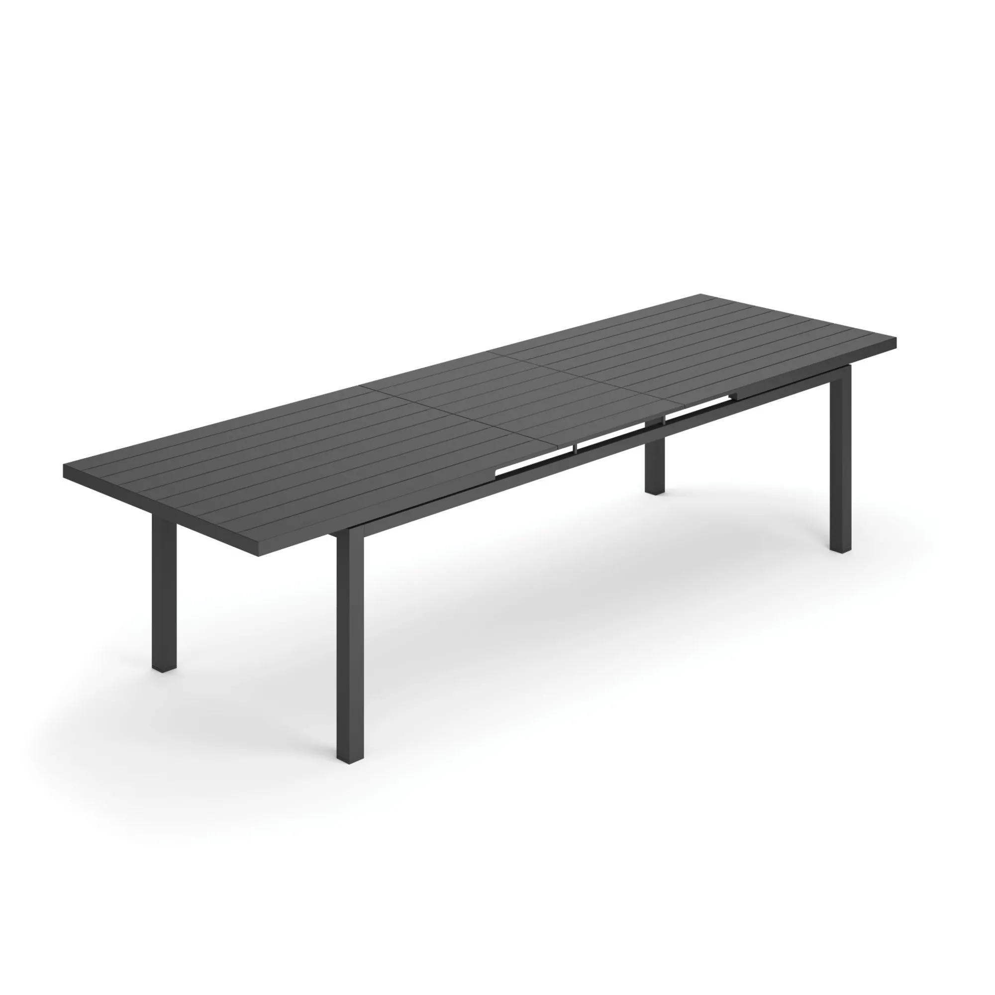 Tuinmeubelen|ohgreen Tafel Albin 256-320x100cm charcoal/aluminium