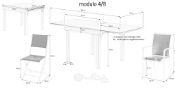 Tuinmeubelen|ohgreen Tafel Modulo full alu 4/8