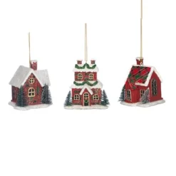 Kerstornamenten|ohgreen Tartan kersthuis ornament
