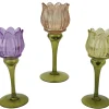Sfeermakers|ohgreen Theelichthouder glas dia7.50-h22.50cm assortie