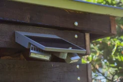 Verlichting|Ecocheques|ohgreen Tilly solar wandlamp met sensor zilver grijs led 4w
