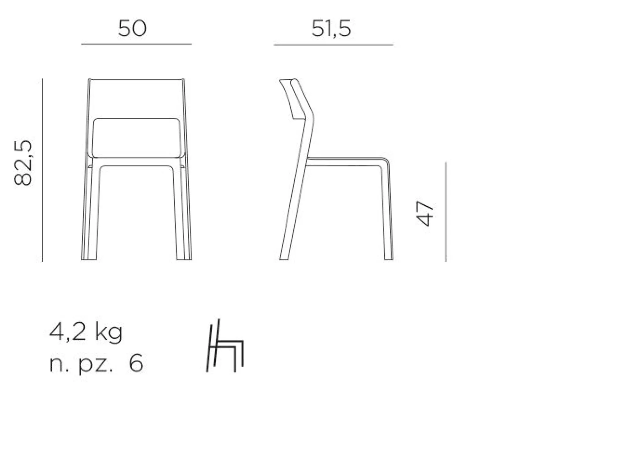 Tuinmeubelen|ohgreen Trill bistrot chair agave