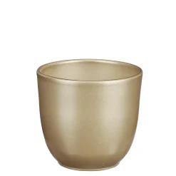 Potten En Vazen|ohgreen Tusca pot rond goud - h11xd12cm