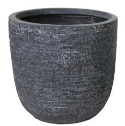Aardewerk|ohgreen Utah egg pot graphite d25h25