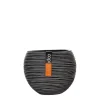 Potten En Vazen|ohgreen Vaas bol Rib 11x9