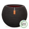 Kunststof|Ecocheques|ohgreen Vaas bol rib 62x48 zwart