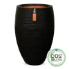 Kunststof|Ecocheques|ohgreen Vaas deluxe rib 40x60 zw