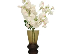 Potten En Vazen|ohgreen Vaas glas bruin 12x12x22.5cm