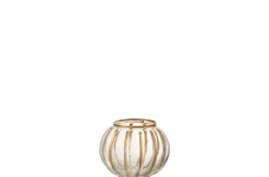 Sfeermakers|ohgreen Windlicht bol gl tr/gd s (11x11x9.5cm)