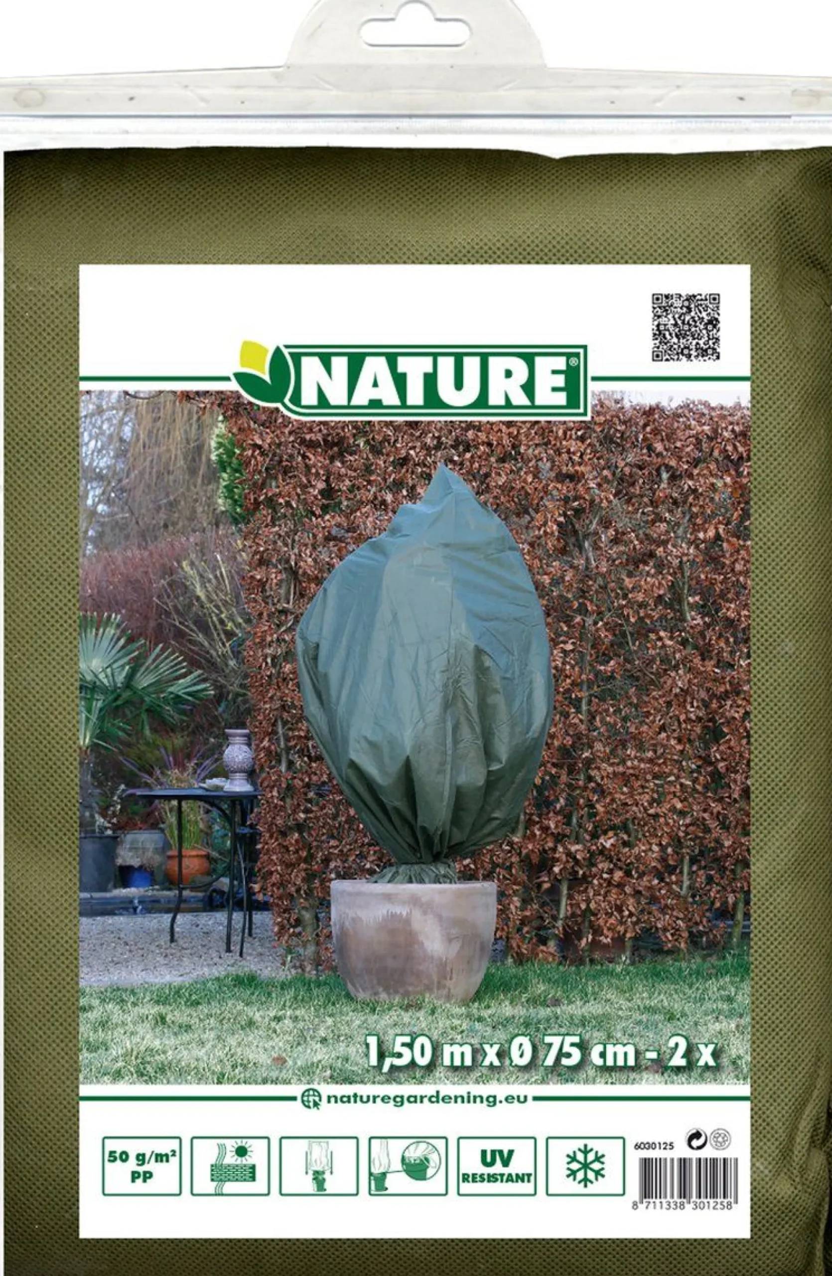 Winter|Ecocheques|ohgreen Winterafdekhoes 75cmx1,5m groen 2 stuks