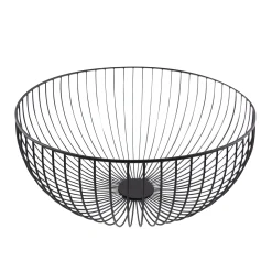 Servies|ohgreen WIRE MAND ZWART D35CM H15CM