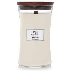 Geuren|ohgreen Woodwick Geurkaars white teak Large