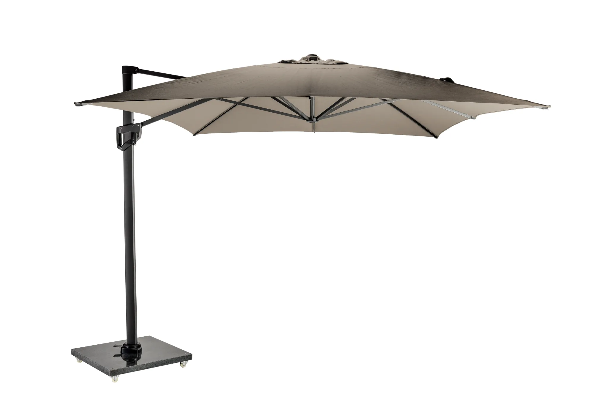 Parasol|ohgreen Zweefparasol Malaga antraciet-taupe